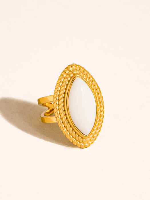 Vintage Oval Stone Ring