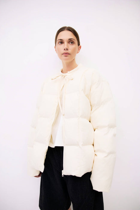 Creme Puffer Jacket