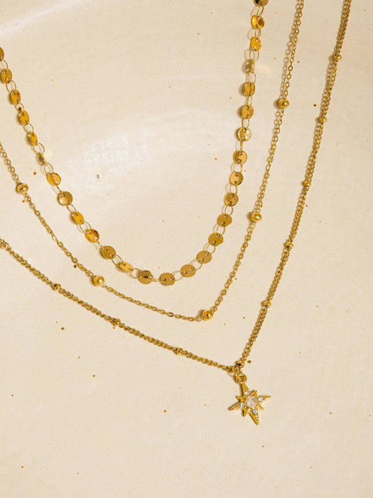 Layered Star Necklace