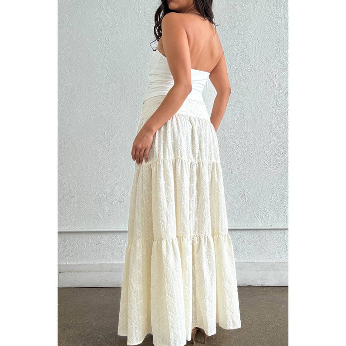 Flora Embroidered Maxi Skirt