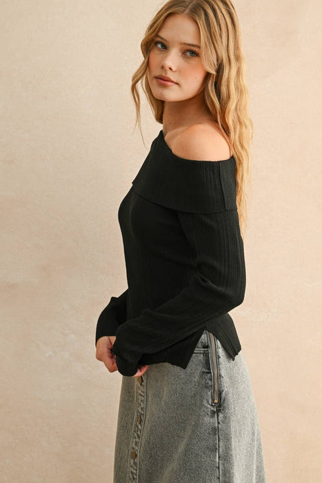 Cecilia Asymmetric Long Sleeve Top