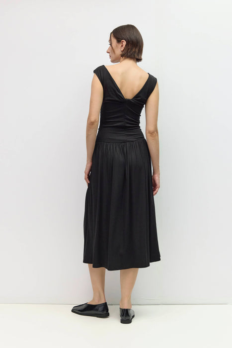 Aubrey Ruched Dress Black