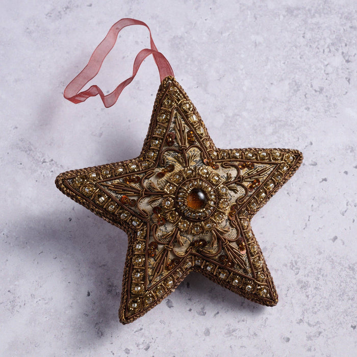 Victorian Star Beaded Ornament