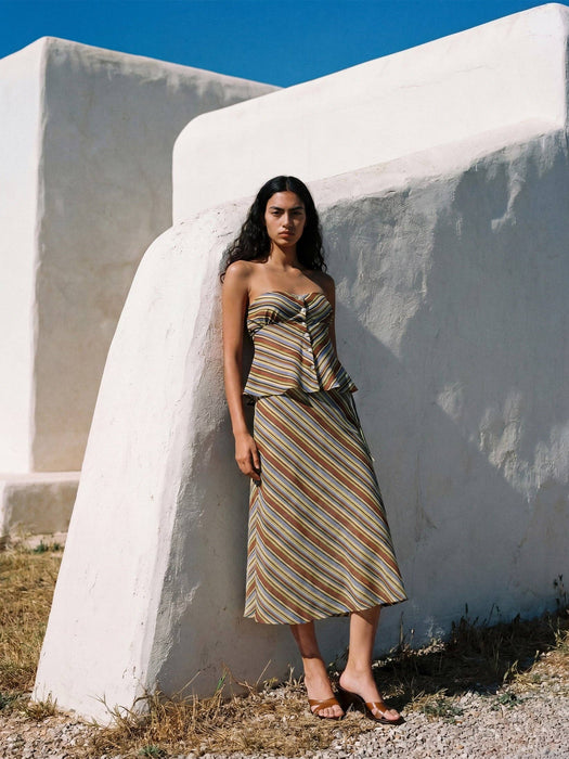 Rayas Midi Skirt