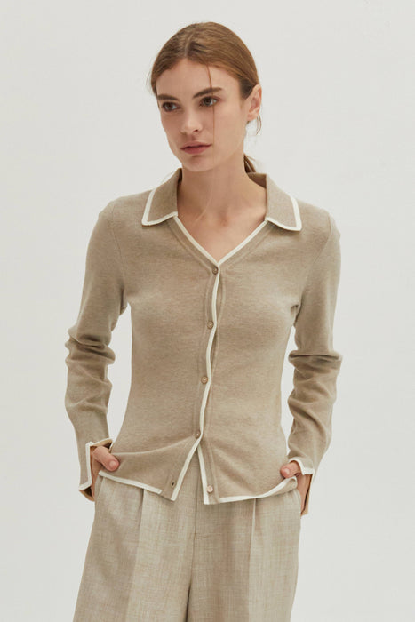 Hepburn Cardigan Beige