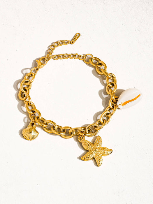 Stars & Shells Chain Bracelet