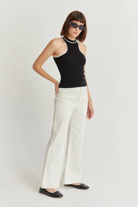 Ecru Flare Pants