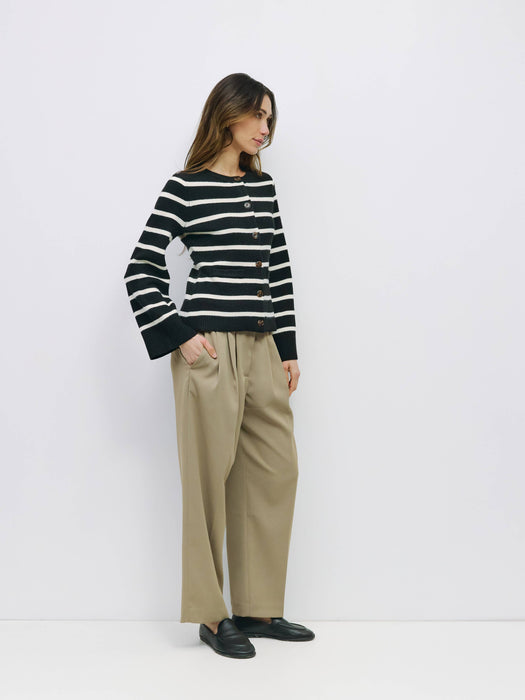 London Striped Cardigan