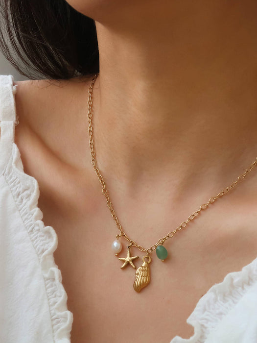 Bonbon Shell Charm Necklace