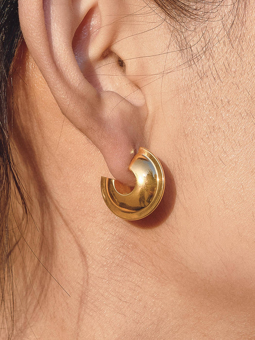 Dome Hoop Earrings