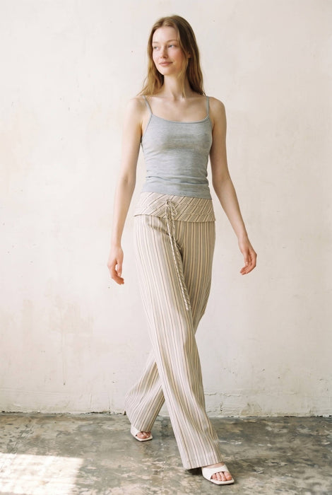 Bellissima Striped Folded Waist Pants