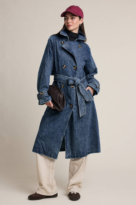 Denim Trench Coat