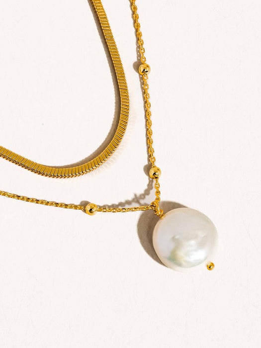 Bindi Layered Pearl Necklace