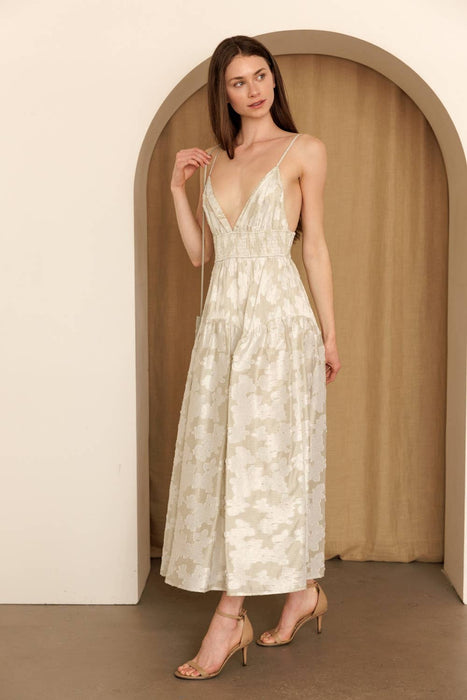 Helene Plisse Maxi Dress