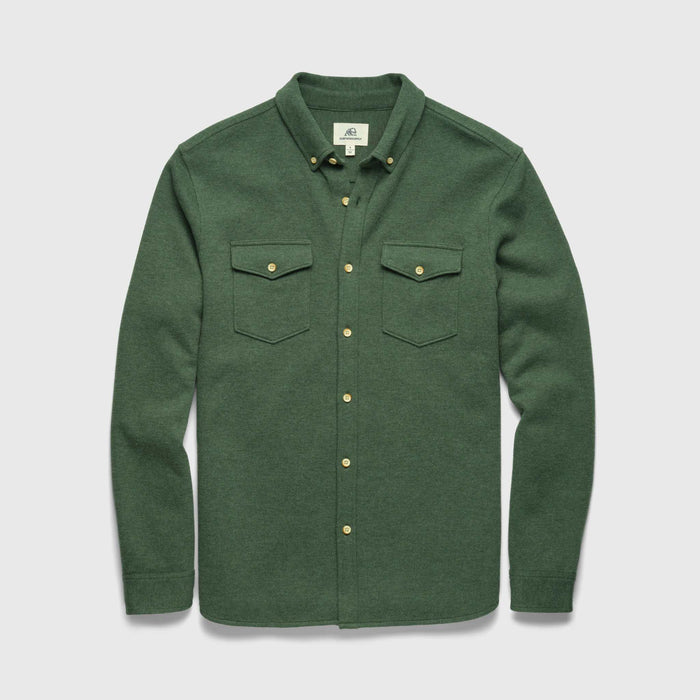 Rex Rib Knit Shirt - Green Heather