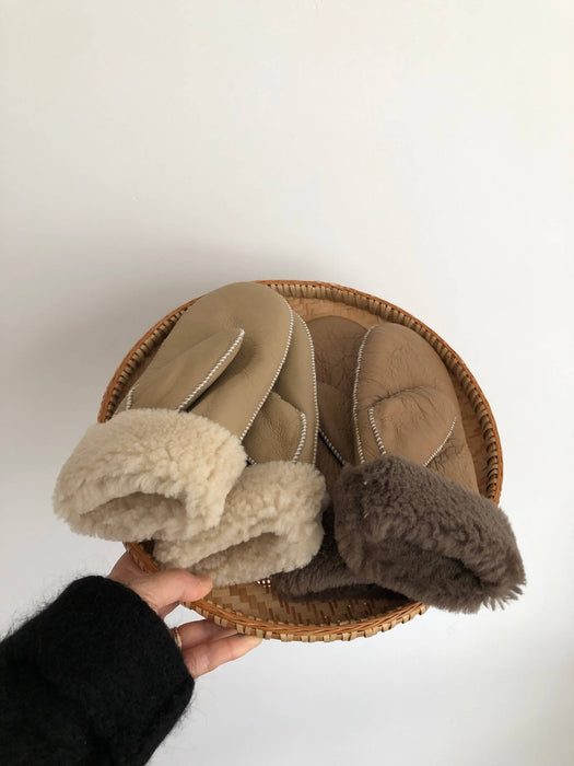 Shearling Leather Mitten