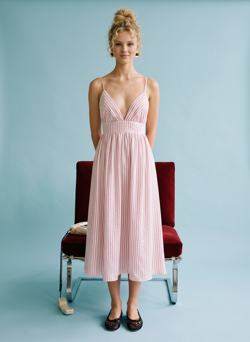 Blake Open Back Midi Dress