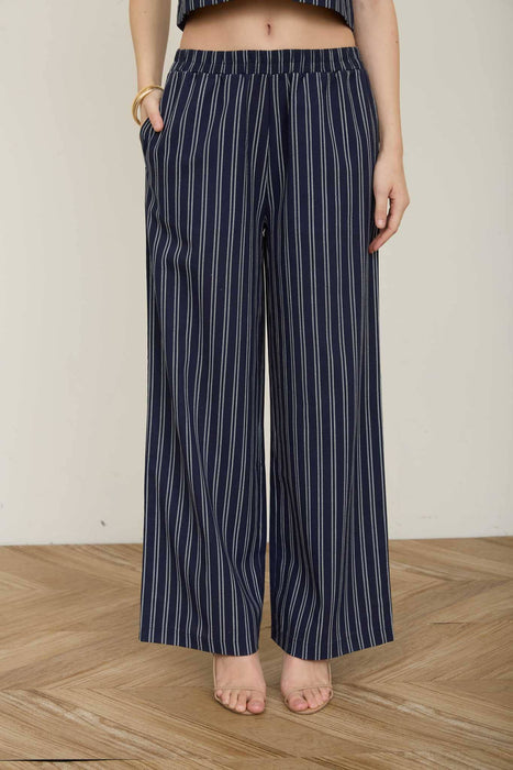 Striped Linen Lounge Pants