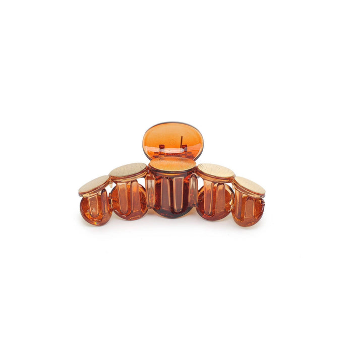 Metallic Disc Plated Hair Claw