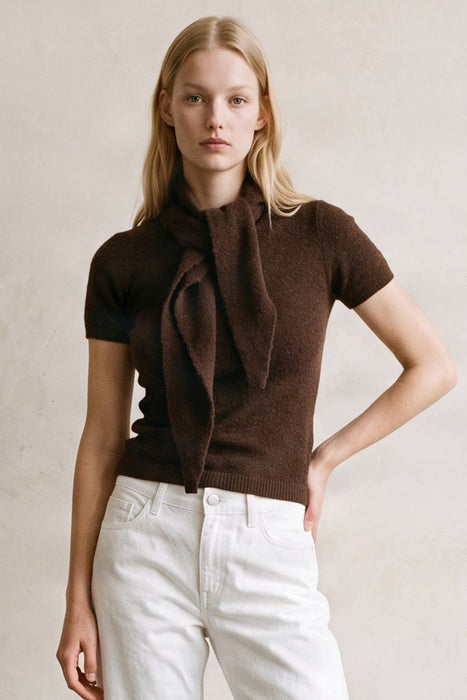 Beverly Knit Top with Tie Detail