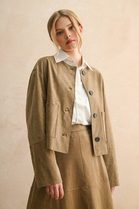 Moka Suede Jacket