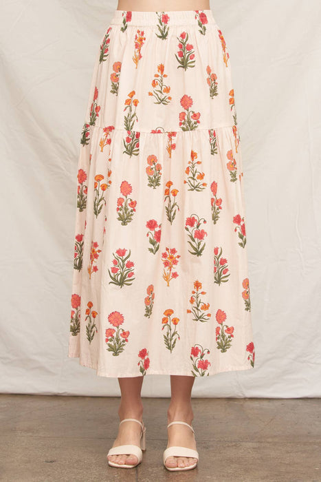 Fleur Cotton Maxi Skirt