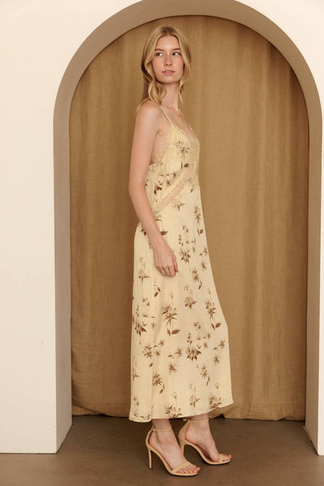 Daphne Lace Trim Maxi Dress