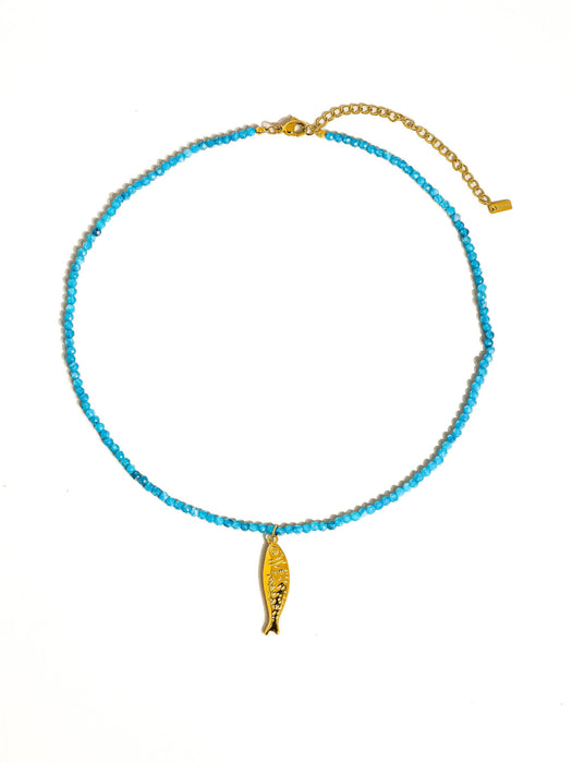 Lisboa Fish Beaded Necklace