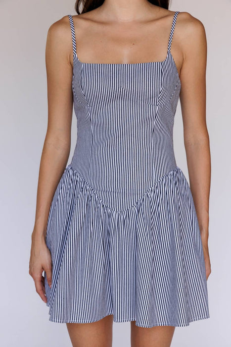 Stripe Fit and Flare Mini Dress