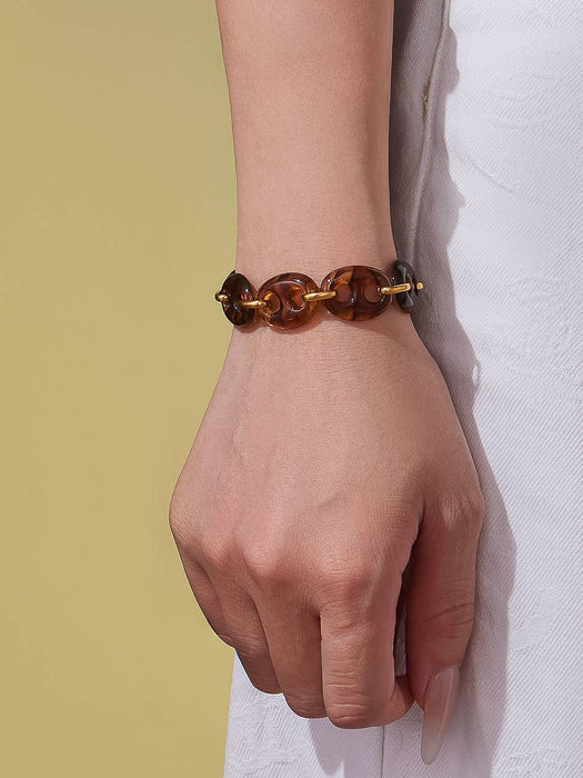 Oak Resin Link Bracelet