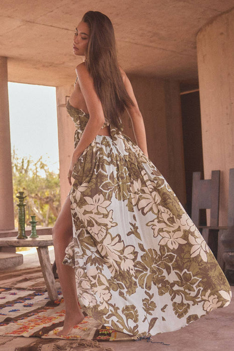 Eden Tie-Back Maxi Dress