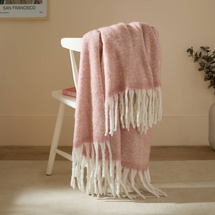 Rococo Pink Throw Blanket