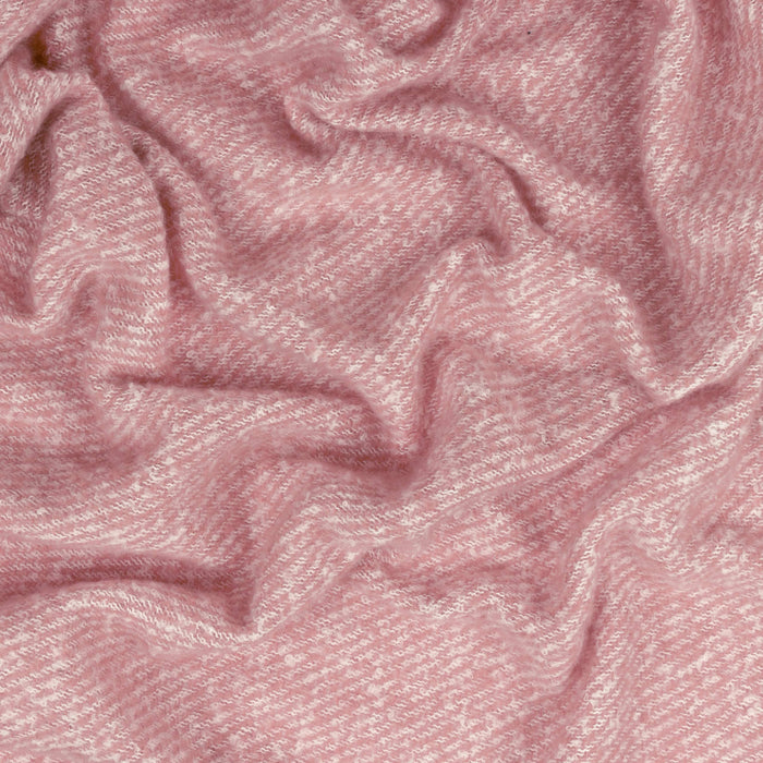 Rococo Pink Woven Throw Heather