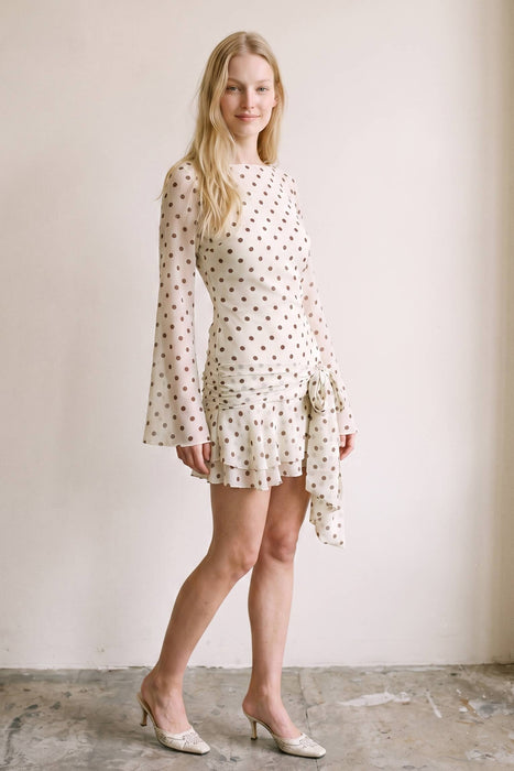 Pois Open Back Mini Dress