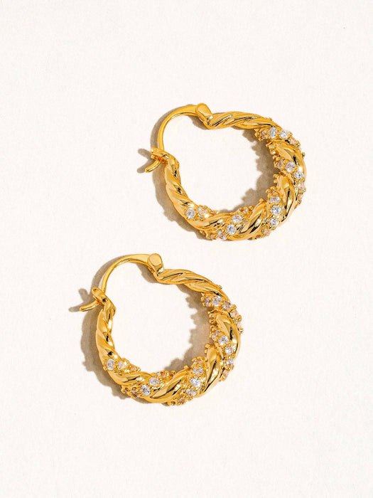 Brillante Twisted Hoops