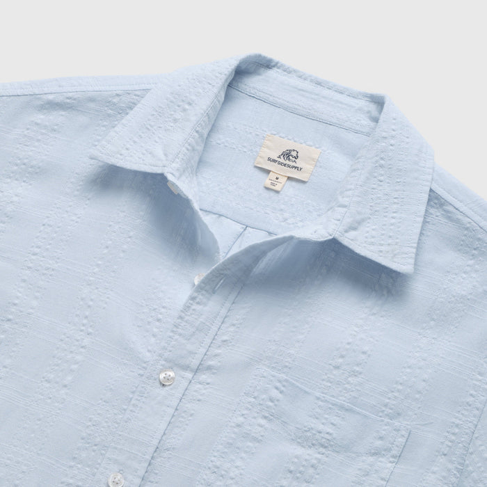 Joseph Textured S/S Shirt - Light Blue