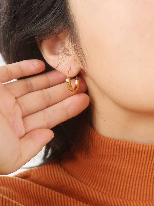 Peonie Hoop Earrings