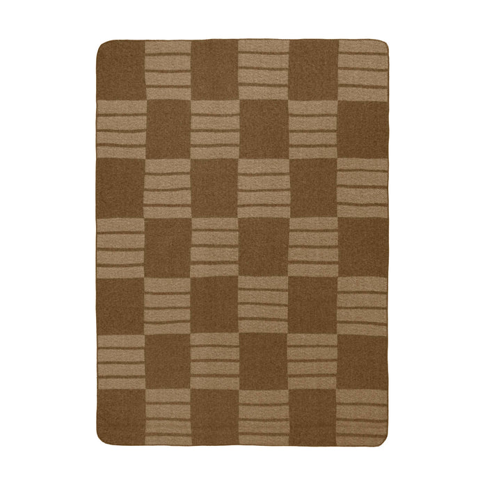 Harlech Woven Reversible Throw Brown
