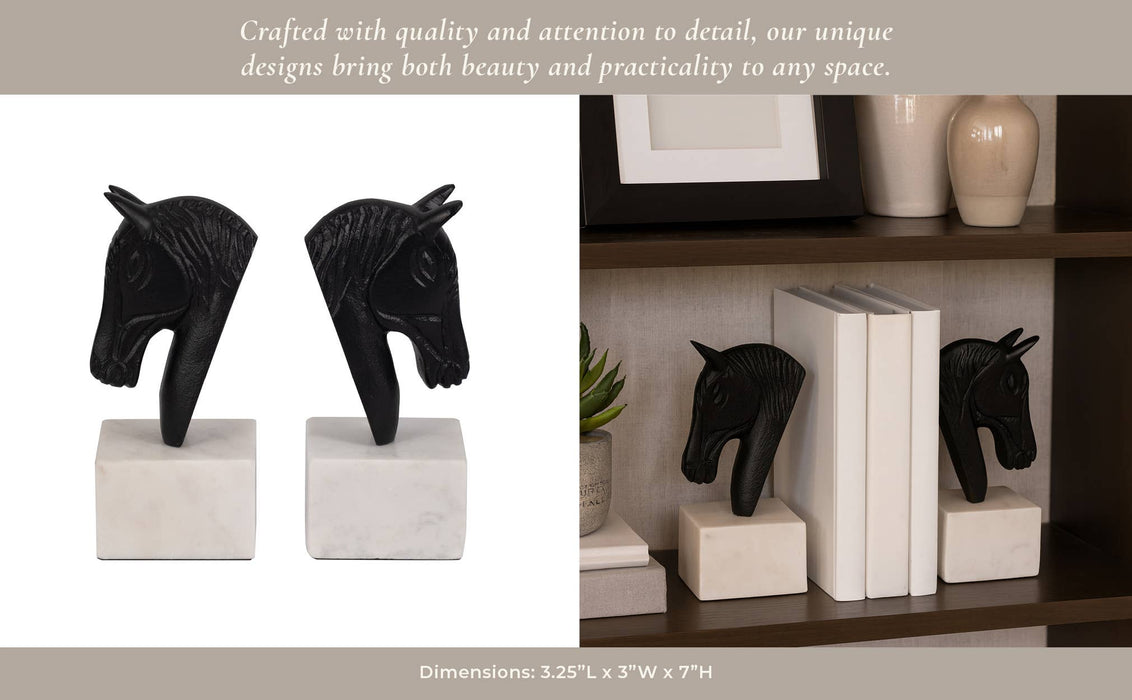 Horse Head Bookends
