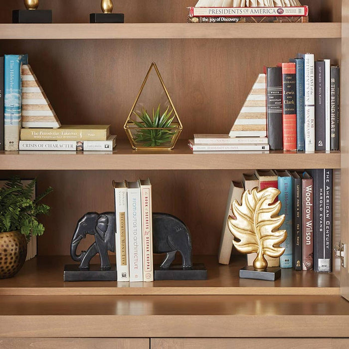 Marble And Wood Bookend