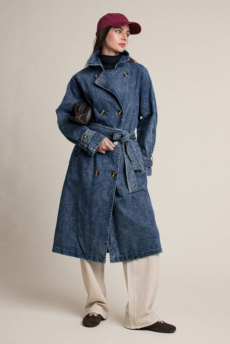 Denim Trench Coat