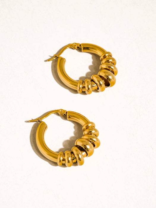 Nova Two Tone Hoop Earring