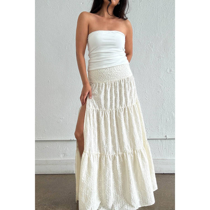 Flora Embroidered Maxi Skirt