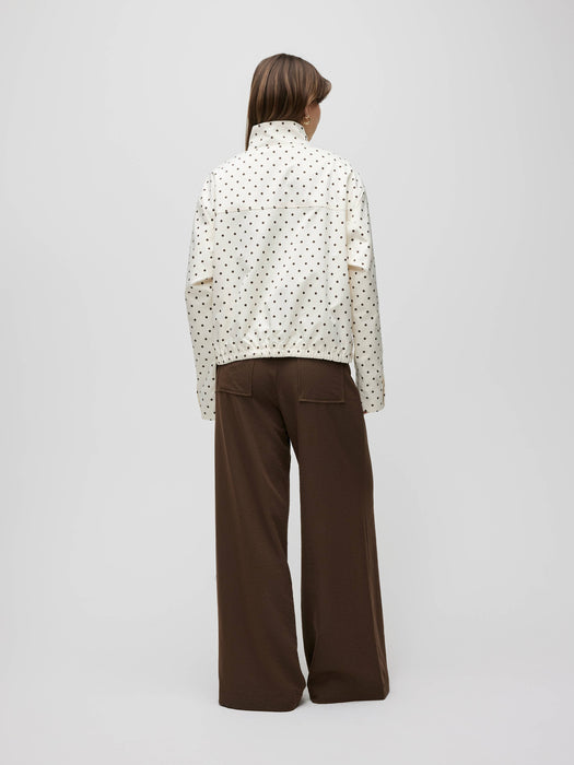 Ileanna Polka Dot Bomber Jacket