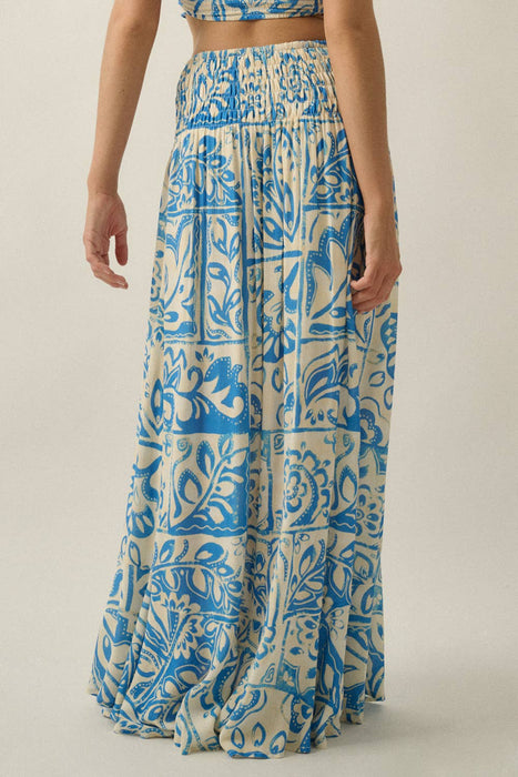 Elena Smocked Maxi Skirt
