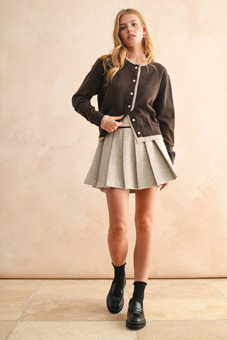 Deux Tone Cardigan