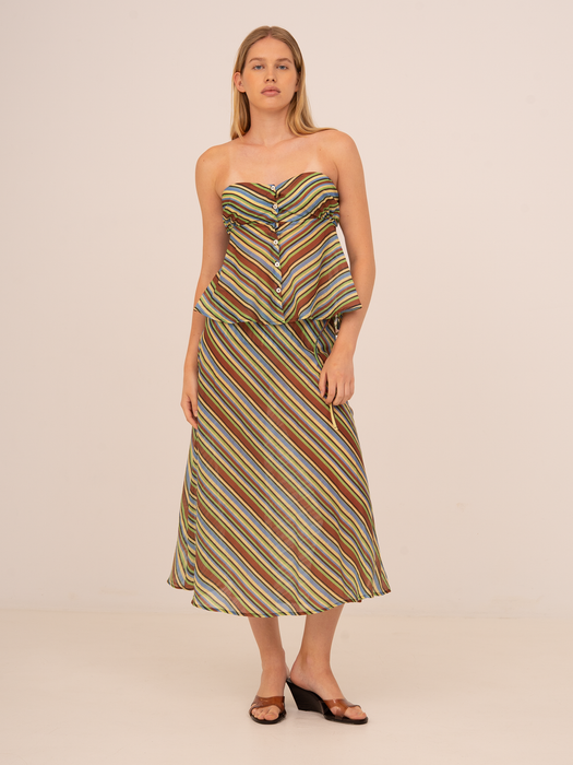Rayas Midi Skirt