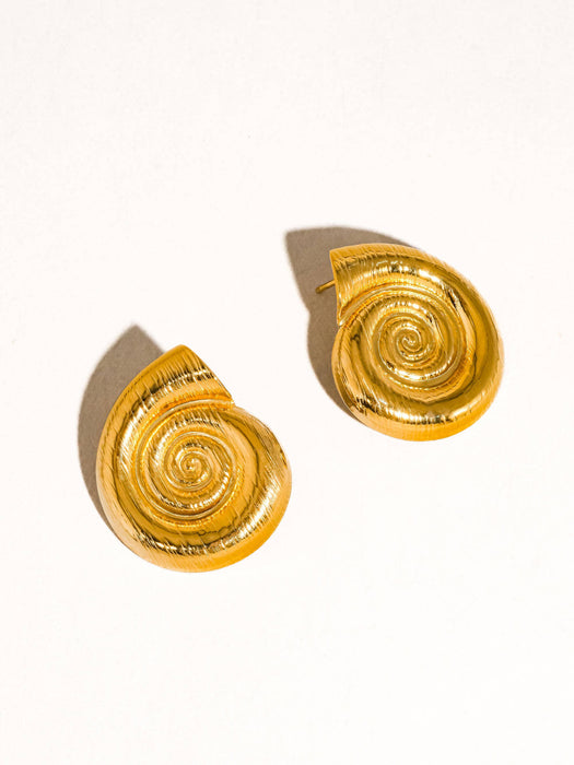 Large Seashell Stud