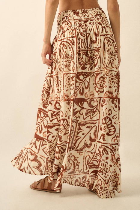 Elena Smocked Maxi Skirt