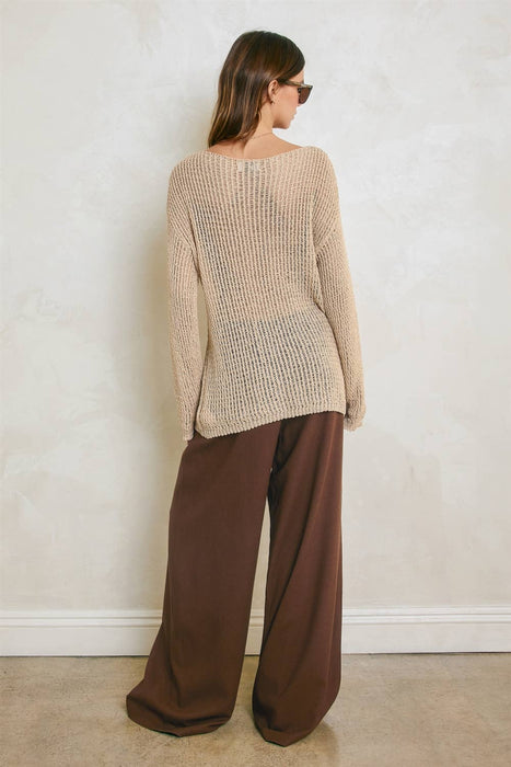 Open Knitted Sweater